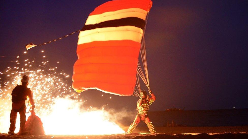 Members of the Parachute Regiment Freefall Team - The Red Devils