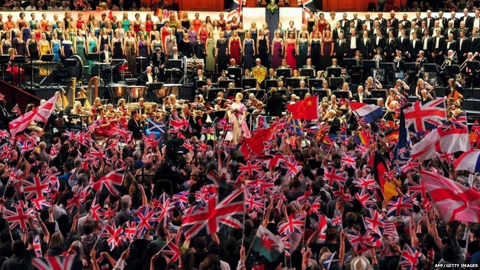 US mezzo-soprano Joyce DiDonato performs at the Royal Albert Hall in west London on September 7, 2013 during the last night of the Proms