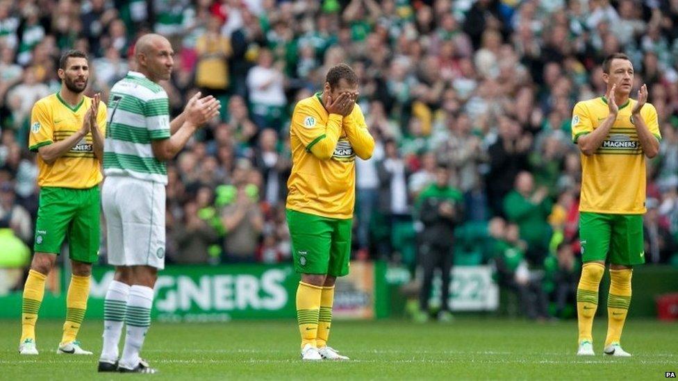 Carlos Cuelllar, Henrik Larsson, Stiliyan Petrov and John Terry