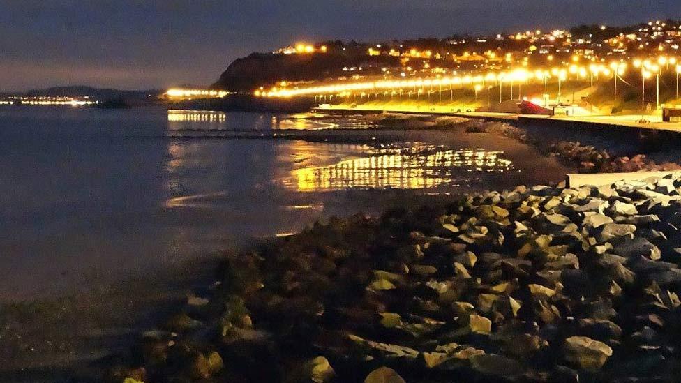 The lights of Old Colwyn,