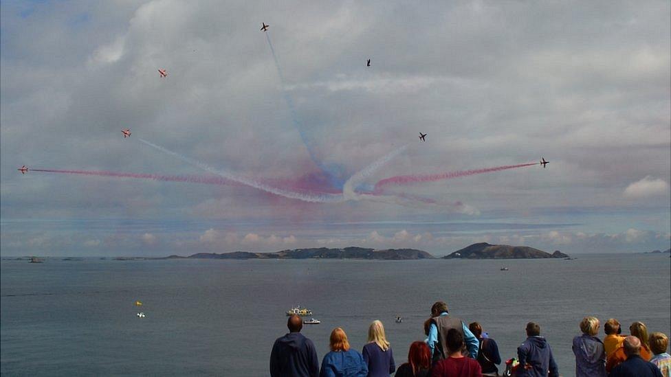 The Red Arrows at the Guernsey Air Display 2013