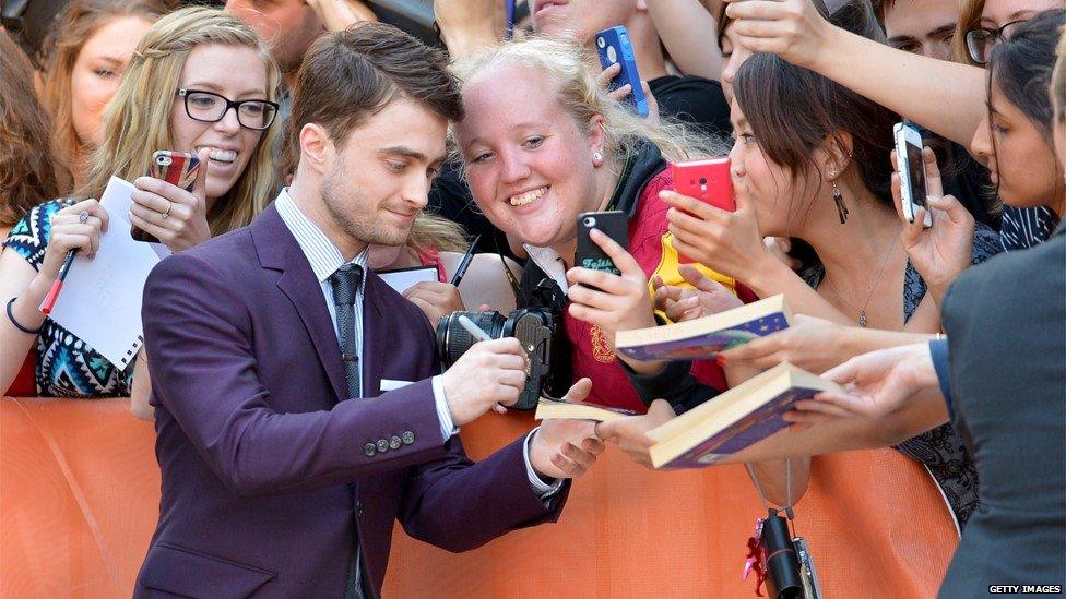 Daniel Radcliffe on the Kill Your Darlings red carpet