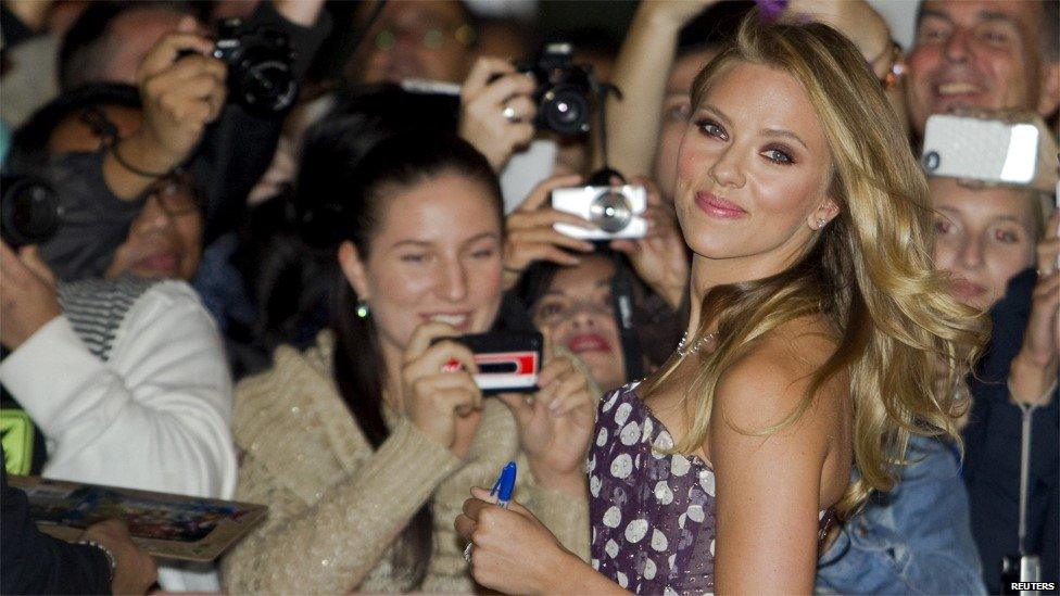 Scarlett Johansson at the premiere of Under The Skin