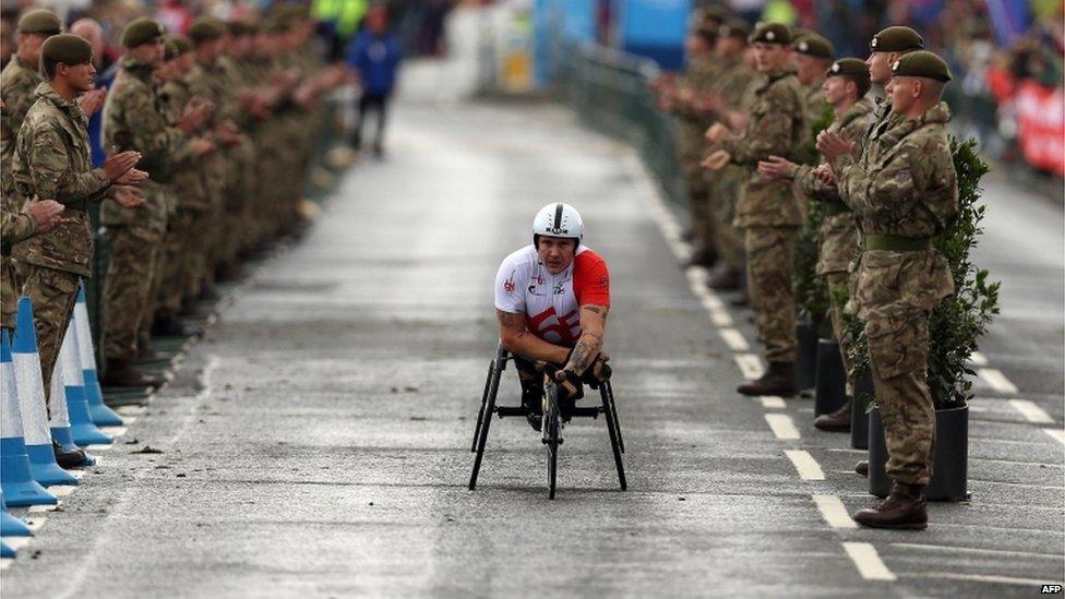 David Weir in the Great North Run