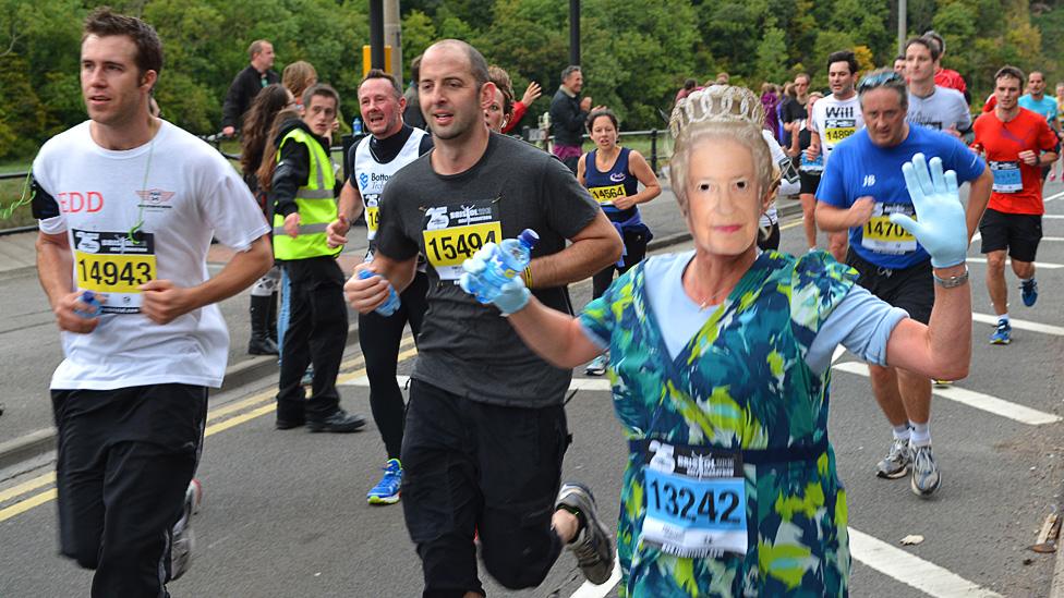 Competitors take part in Bristol Half Marathon