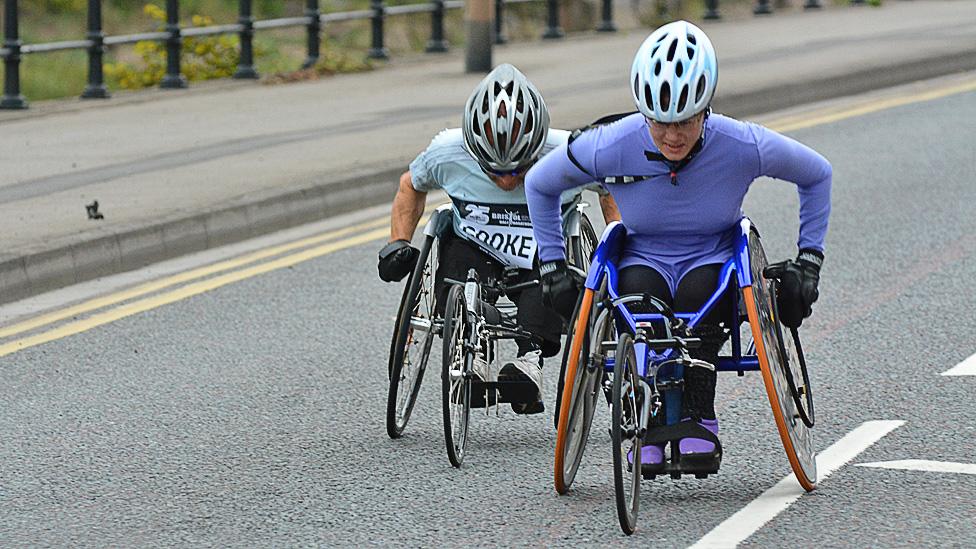 Competitors take part in Bristol Half Marathon