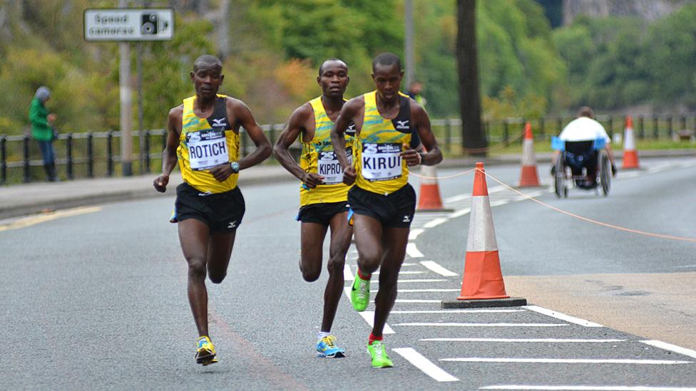 Competitors take part in Bristol Half Marathon