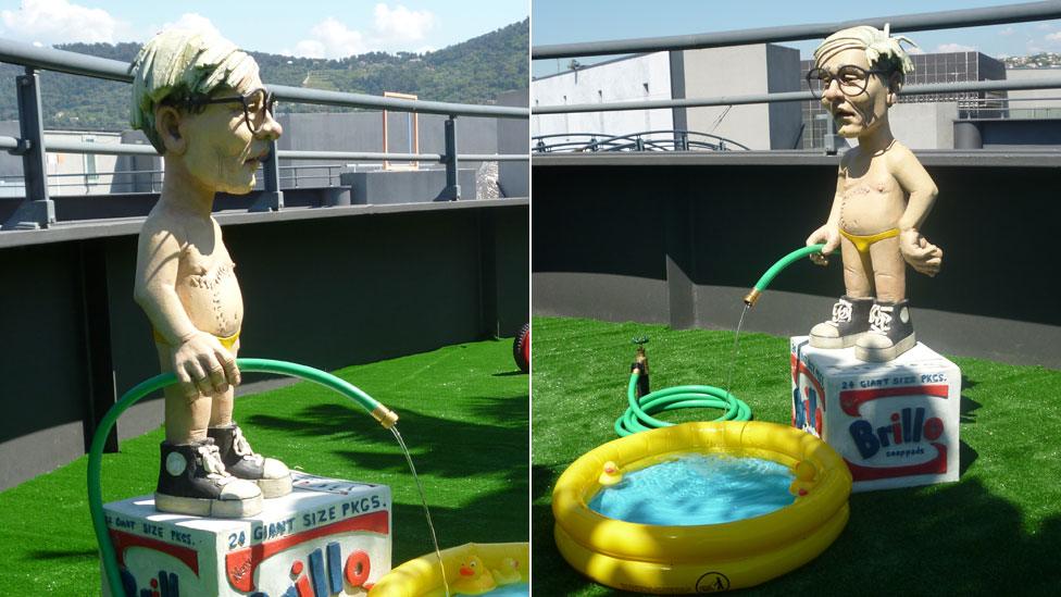 Warhol pool boy watering