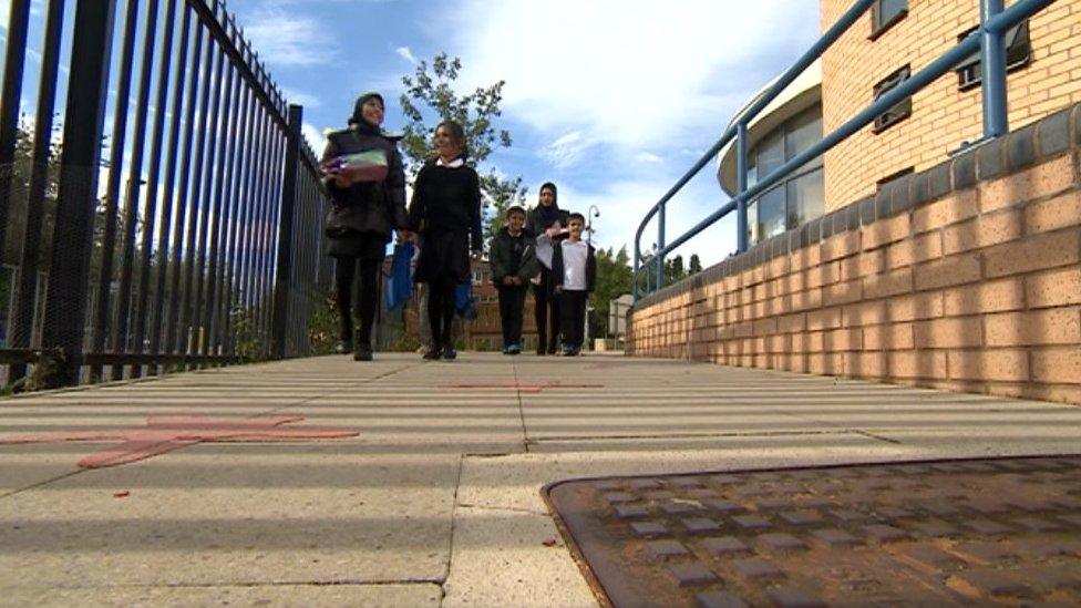 School children in Leicester