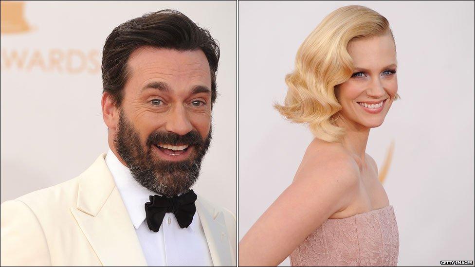 John Hamm and January Jones