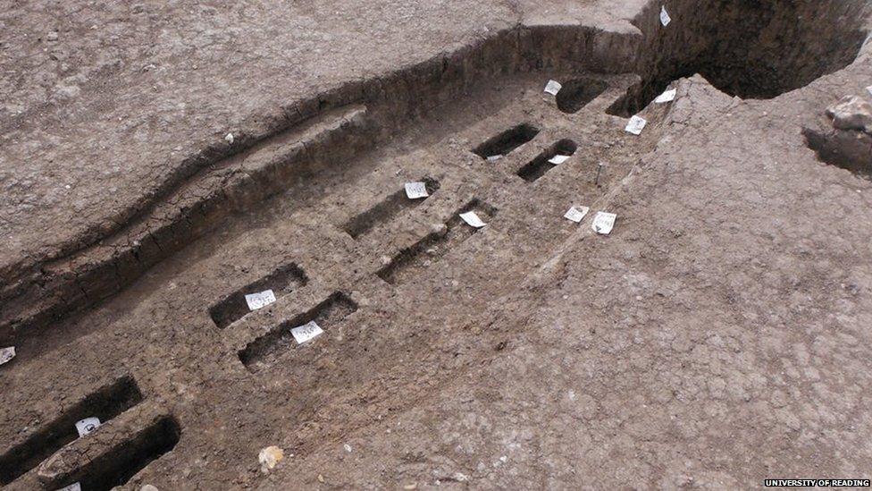 Excavation of an Anglo Saxon monastic site