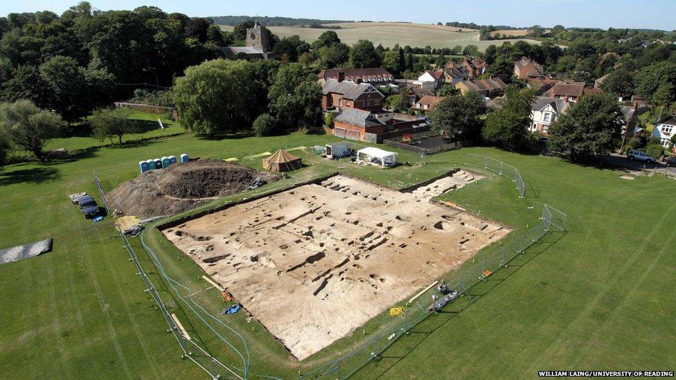 Excavation of an Anglo Saxon monastic site