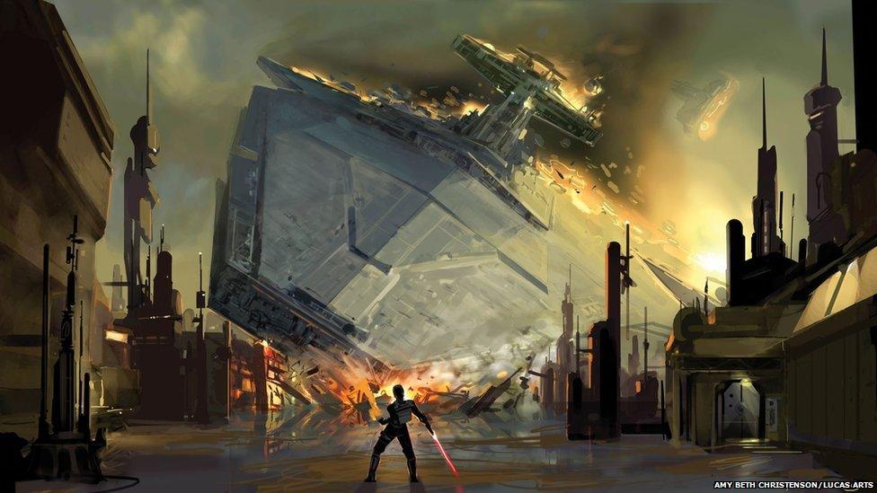 Amy Beth Christenson: Star Destroyer crash, The Force Unleashed video game (Digital)