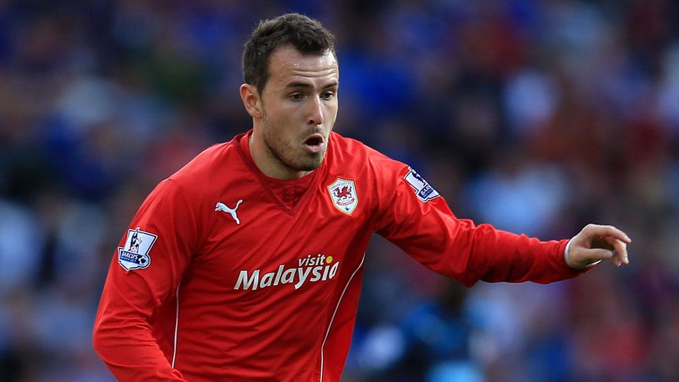 Cardiff City's Jordan Mutch in action against Newcastle United