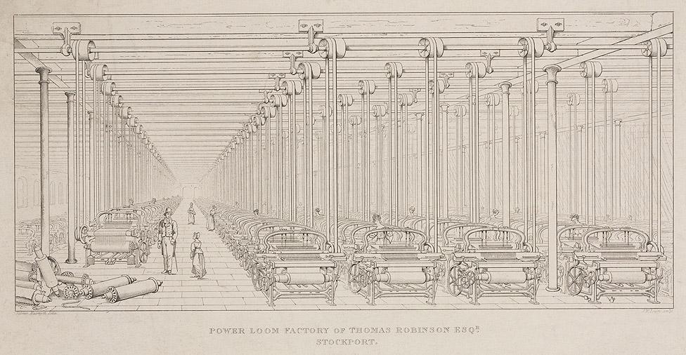 JW Lowry, Thomas Robinson's power loom factory, Stockport, 1849-1850