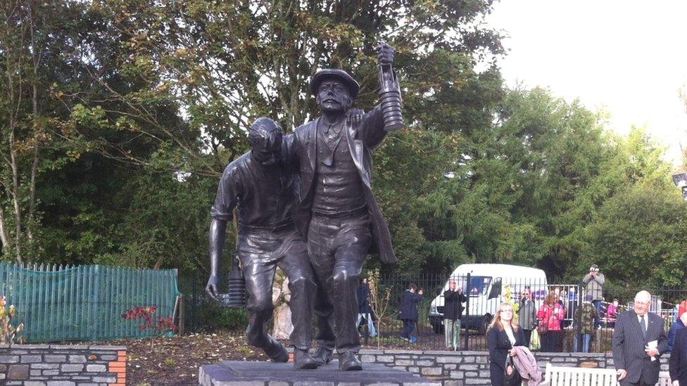 A new memorial was unveiled to mark the event and other mining tragedies in Wales