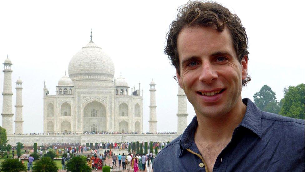 Mark Beaumont joins the Queen's Baton Relay as it reaches Agra in northern India, home of one of the wonders of the world, the Taj Mahal.