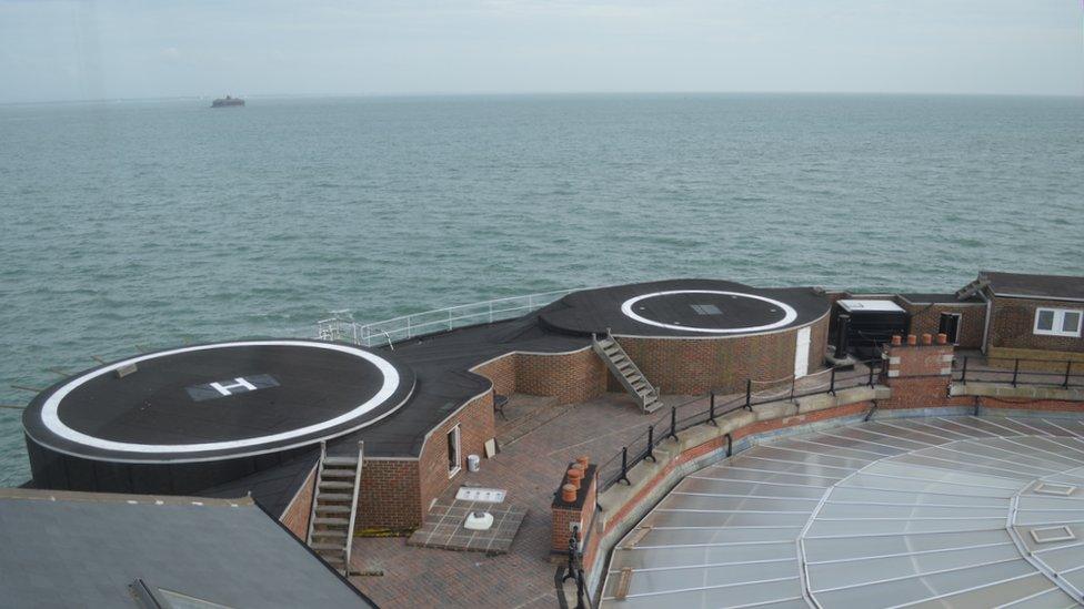 Helipads at No Man's Land Fort