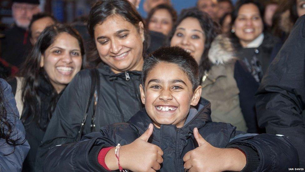 People at the Diwali