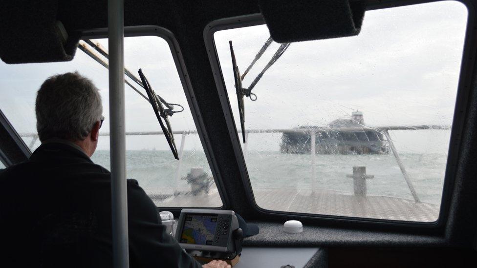 Passenger boat to No Man's Land Fort