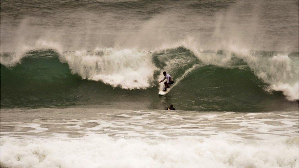 Surfers at Newquay