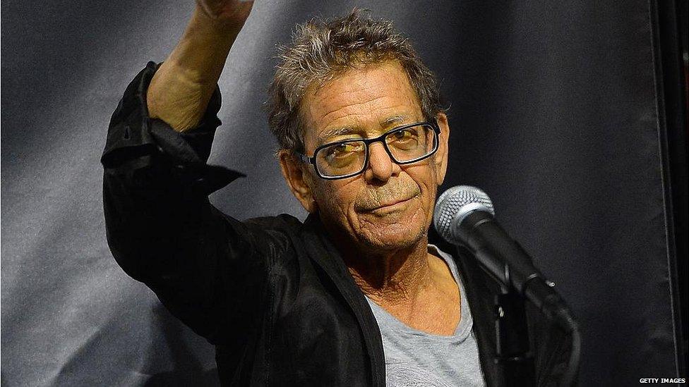 Lou Reed in New York in October 2013