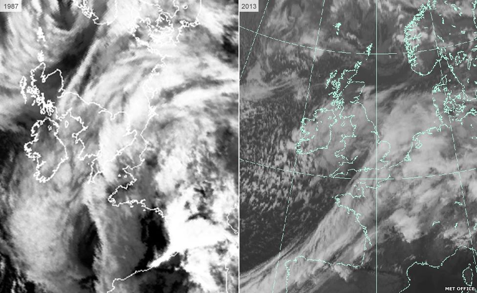 1987 and 2013 storms compared