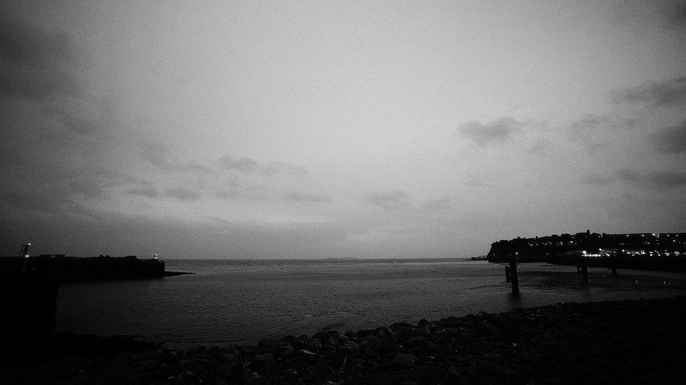 Jonny Campbell took this image from the Cardiff Barrage towards Penarth and the Bristol Channel just as the storm clouds were gathering on Sunday night.