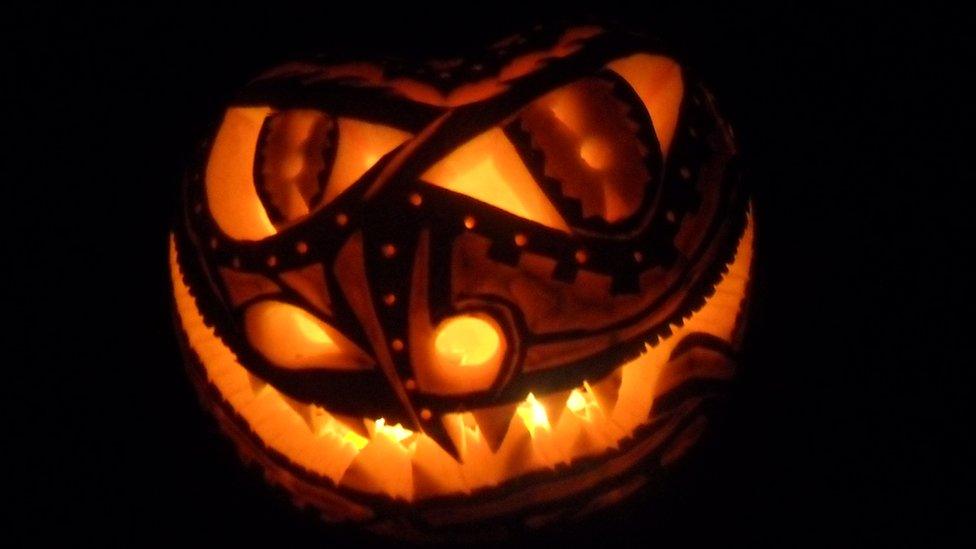 Carved pumpkin