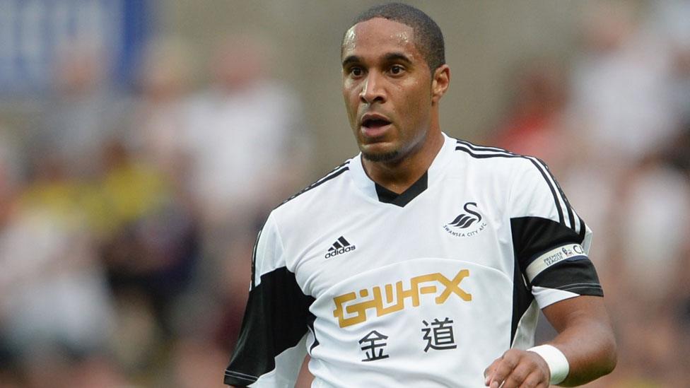 Ashley Williams in action for Swansea City