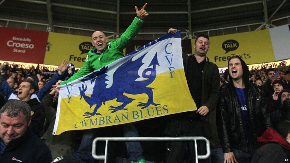 Cardiff fans celebrate