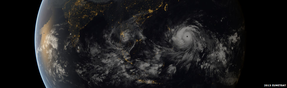 EUMETSAT image of Super Typhoon Haiyan