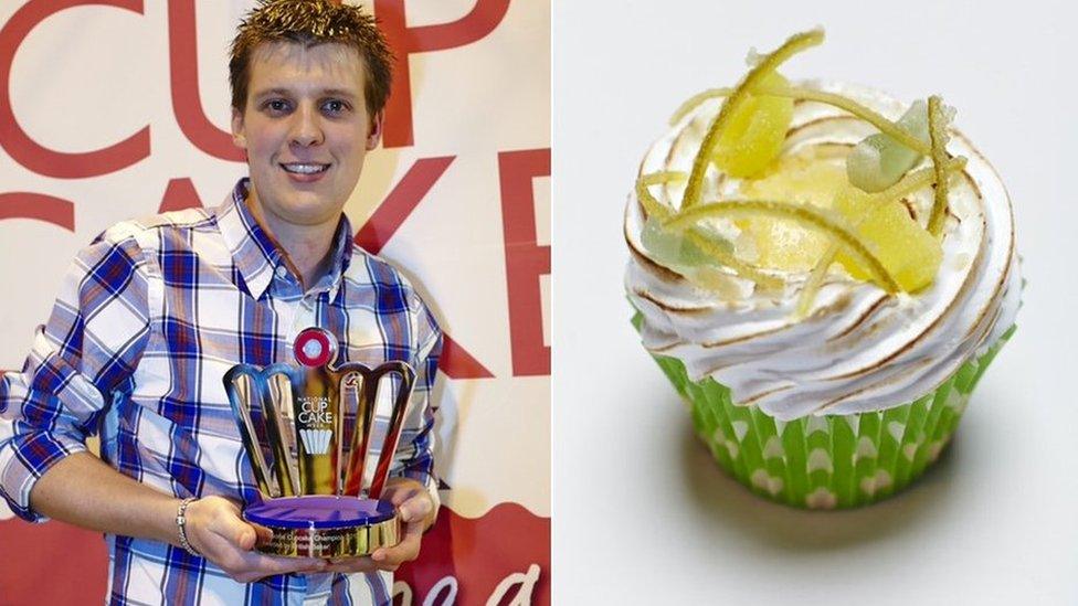 Martin Hargreaves with his winning cupcake