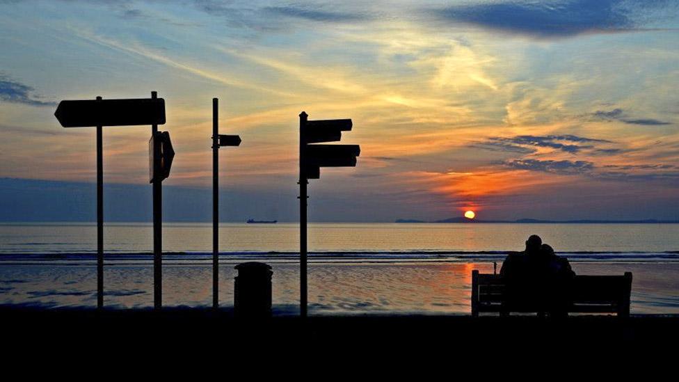 Sunset at Broad Haven, Pembrokeshire