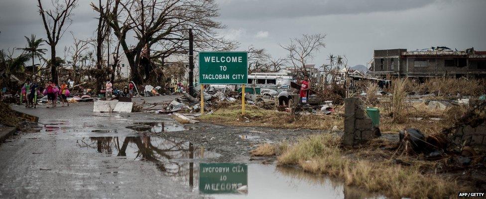 Devastation in Tacloban city