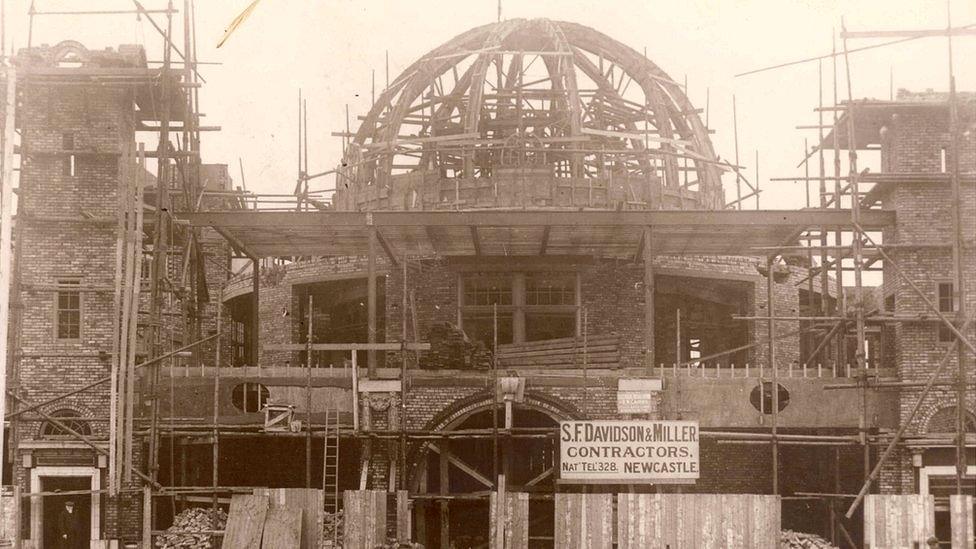 Dome under construction