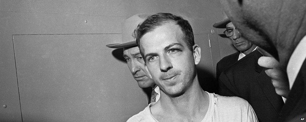 Lee Harvey Oswald under arrest