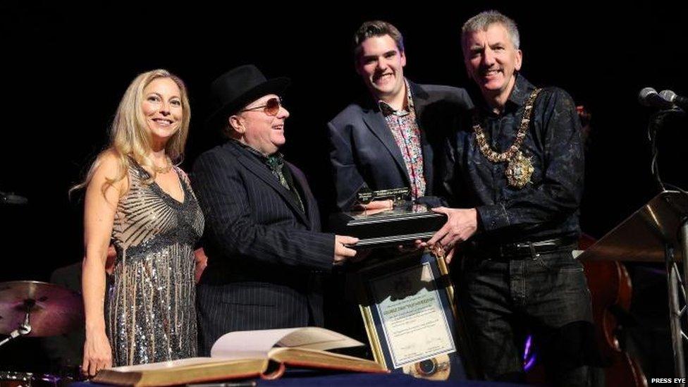 Van Morrison receives award