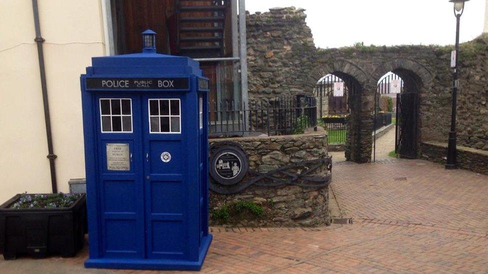 Doctor Who's Tardis in Holyhead