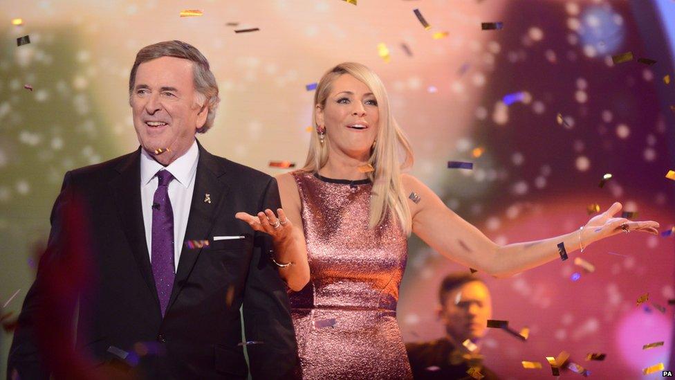 Children in Needs hosts Sir Terry Wogan and Tess Daly