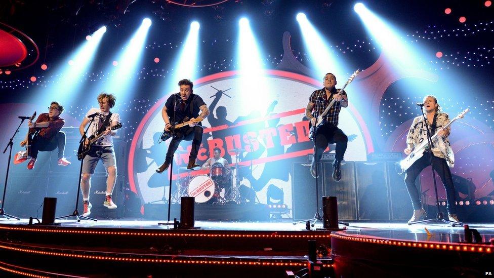 McBusted perform at the Children in Need telethon