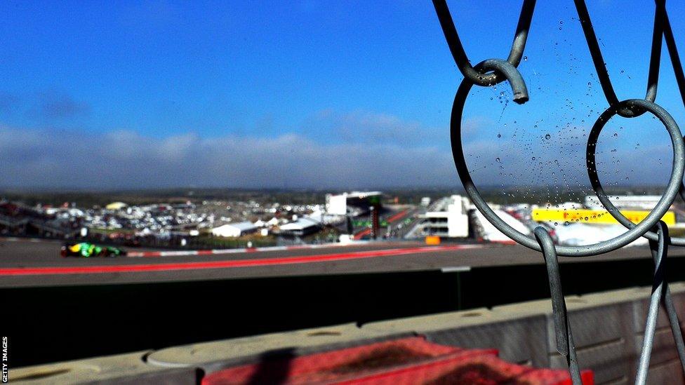 Turn One at the Circuit of the Americas