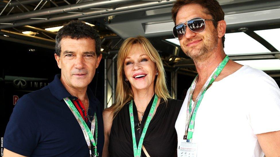 Antonio Banderas, Melanie Griffiths and Gerard Butler