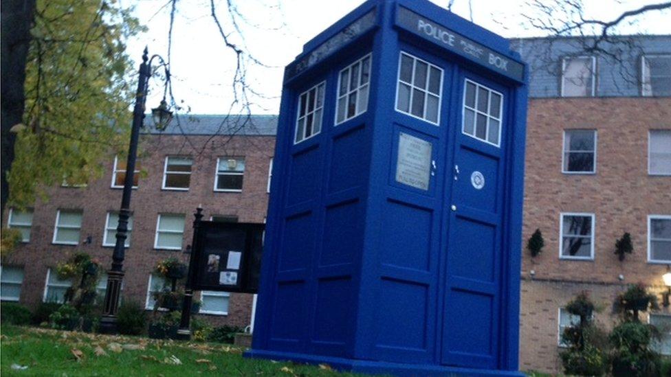 As if by magic, the Tardis materialised in Wrexham on Monday morning.