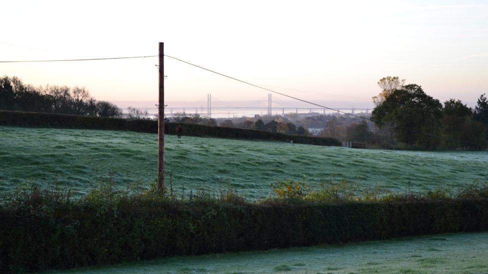 A frost in Chepstow, Monmouthshire