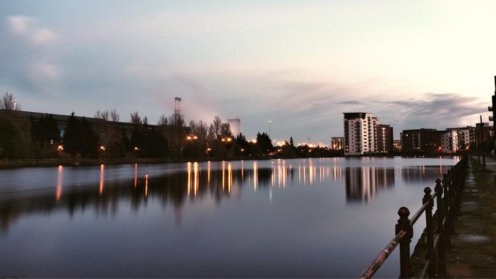 Cardiff Bay lights