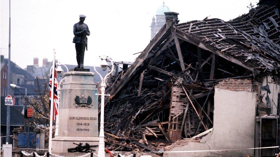 The cenotaph in Enniskillen