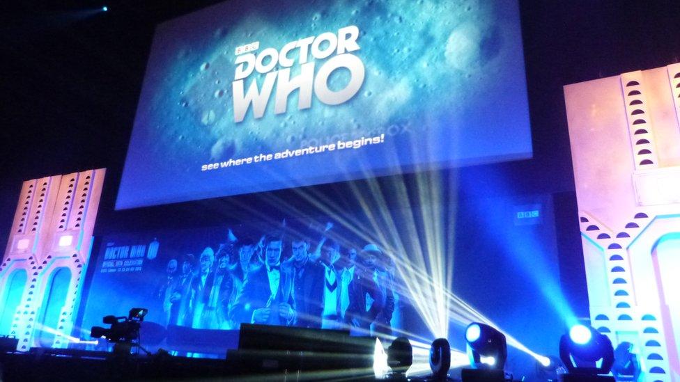 Dr Who anniversary banner. Photo: Violet Ford