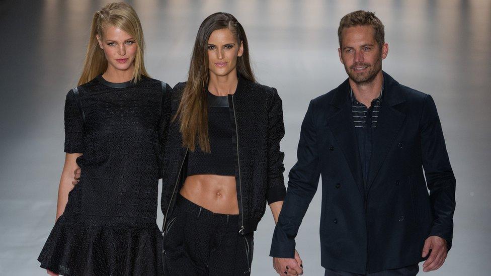 Paul Walker at fashion show in Brazil, 2013