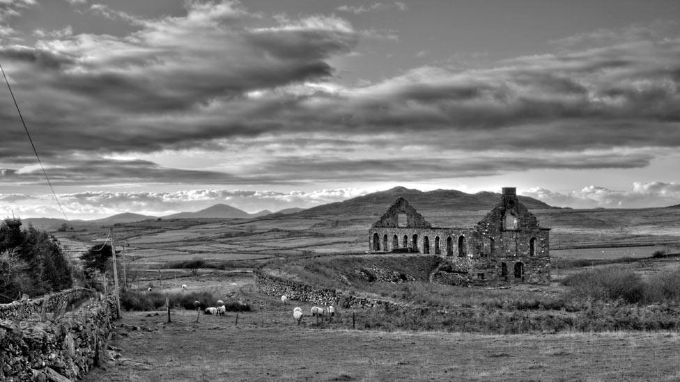 Disused slate mill